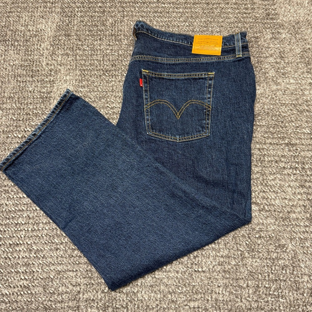 Levis Premium Womens Wedgie Straight Jeans Size‎ 22W Dark Wash Blue Denim